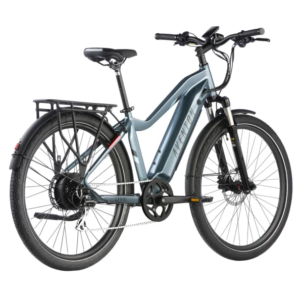 Aventon Level V Electric Bike Blue eyjtge