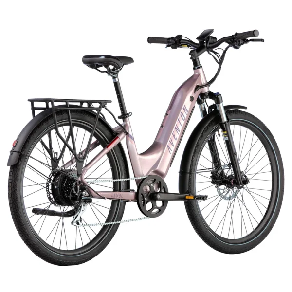 Aventon Level V Step Thru Electric Bike Pink yeregr