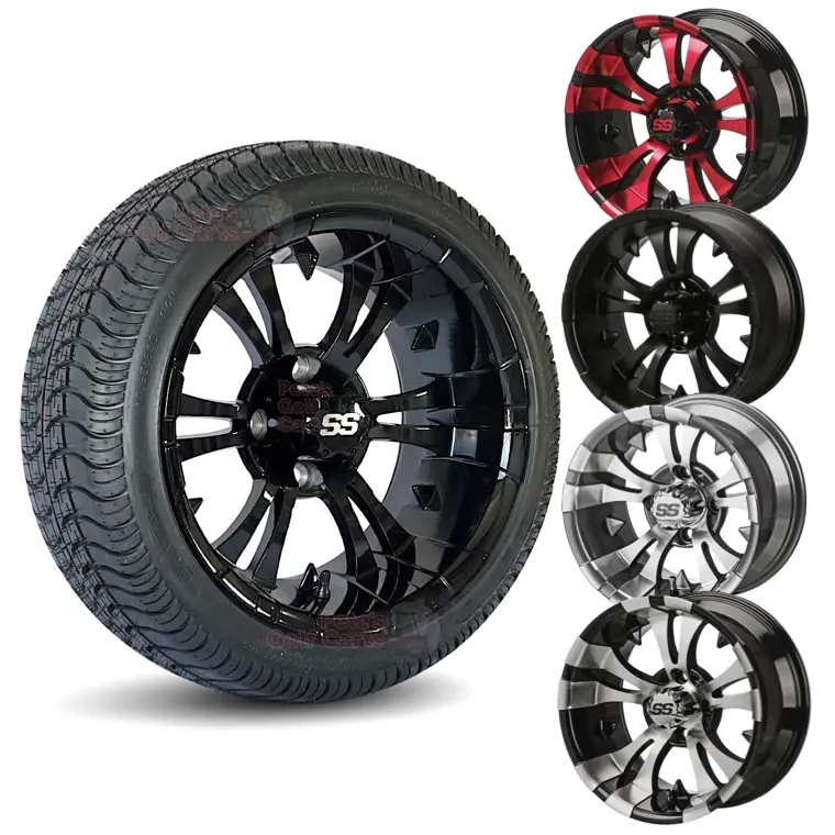 ‎ inch vampire golf cart wheels and DOT Low Profile Street Turf Combo Set of EZGO CLUBCAR YAMAHA webp