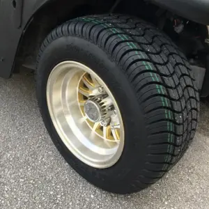 Inch Aluminum Golf Cart Wheel and Street Tire Combo webp