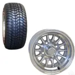 Inch Golf Cart Wheel and Street Tire Combo Machined webp