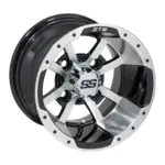 storm trooper boomerang inch black machined golf cart wheel comp webp