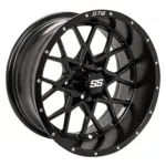 gtw matte black inch vortex golf cart wheel webp