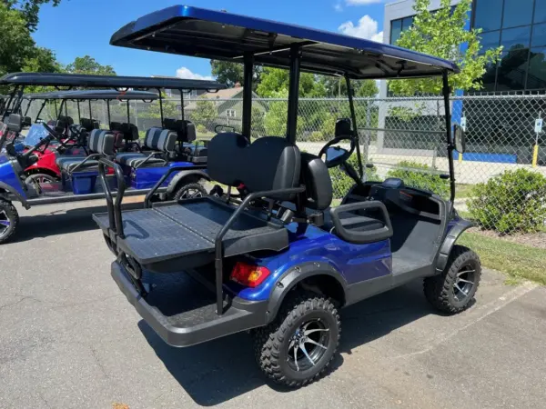 LITHIUM Advanced EV Lifted Blue Passenger Golf Card