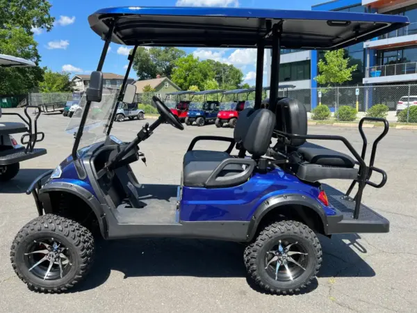 LITHIUM Advanced EV Lifted Blue Passenger Golf Card