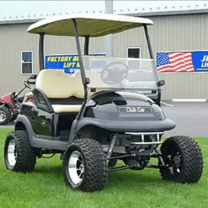 club car precedent golf cart with jakes long travel lift kit installed webp