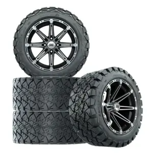 A gtw inch element wheel black machined timberwolf x tire set of four webp