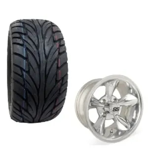 American Racing Golf Cart Torque Thrust II Wheel and Tire Combo Street Tread xx webp