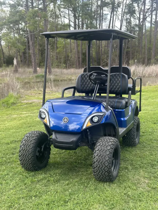 Blue Yamaha Drive Passenger