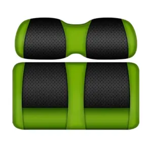 Custom Golf Cart Seat Black and Lime CH Two Tone webp