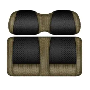 Custom Golf Cart Seat Bronze and Black CH Two Tone webp