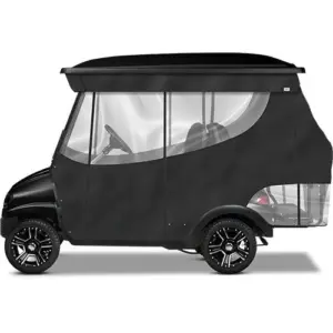 DoubleTake Enclosure Passenger Golf Carts Black webp