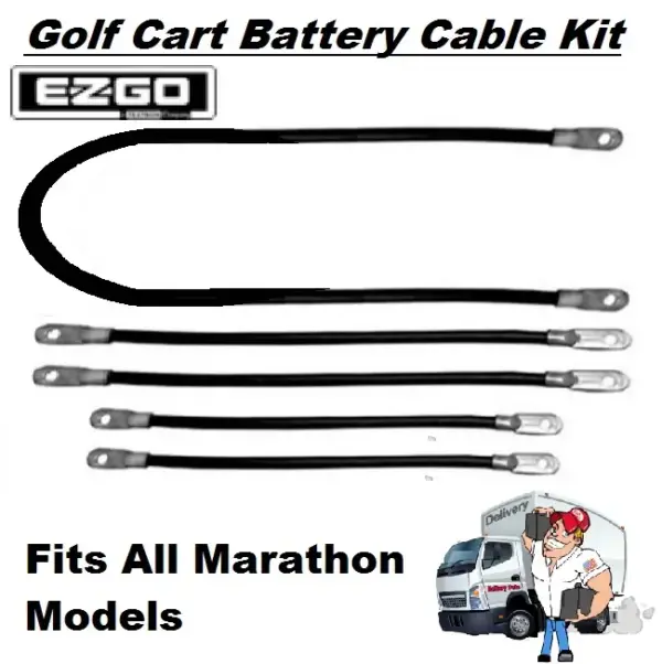 EZGO Golf Cart Battery Cable Kit Marathon Model x inch Gax inchx inch webp