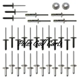 EZGO Golf Cart Complete Body Rivet Kit and Up TxT WM webp