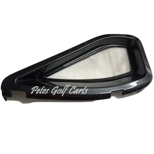 Ezgo TxT Carbon Fiber Hip Restraint Cover Driver Side WM webp