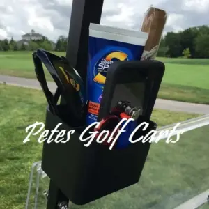 Golf Cart Accessory Organizer Range Finder Holder Close Up WM PGC webp