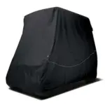 Golf Cart Cover Black Carts w Standard Tops Not YDR webp