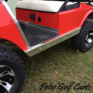 Golf Cart Diamond Plate Rocker Panels Club Car DS Aluminum WM PGC webp