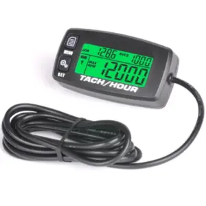 Golf Cart Digital LCD Tach Hour Meter Self Powered webp