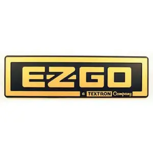 Golf Cart Emblem Black Gold E Z Go TXT webp