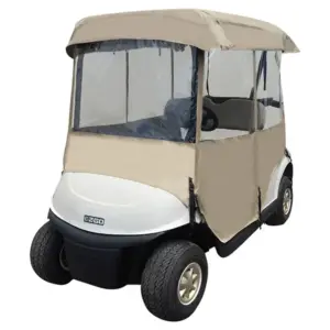 Golf Cart Enclosure Deluxe sided Tan webp