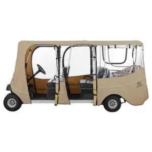 Golf Cart Enclosure Deluxe Passenger Fits Carts with up to Inch Top Side View webp