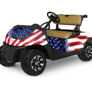 Golf Cart Graphics Kit Stars n Stripes Ezgo Rxv webp