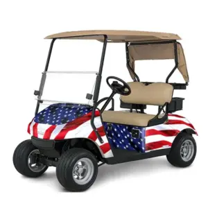 Golf Cart Graphics Kit Stars n Stripes Ezgo TxT webp