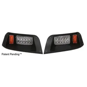 Golf Cart LED Headlights with Bezels Ezgo TXT webp