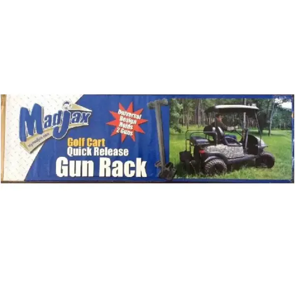 Golf Cart Madjax Floor Mount Gun Rack Quick Release Retail Box MJGR webp