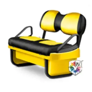 Golf Cart Seat Pod Kit Yellow webp