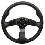 Golf Cart Steering Wheel Black With Black Spokes Formula GT Inch webp