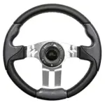 Golf Cart Steering Wheel Carbon Fiber With Aluminum Spokes Inch webp