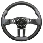 Golf Cart Steering Wheel Carbon Fiber With Black Spokes Inch webp