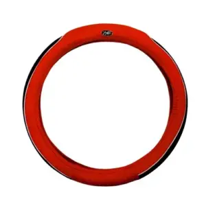 Golf Cart Steering Wheel Cover Universal Red and Black webp