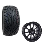 Golf Cart Turbine II Wheel and Tire Combo Street Tread xx webp