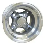 RHOX Brickyard Machined w Center Cap x ET Golf Cart Wheel webp