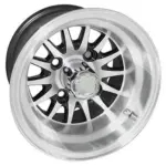 RHOX Phoenix Machined w Black w Center Cap x Golf Cart Wheel webp