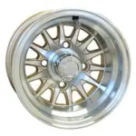 RHOX Phoenix Machined w Pearl w Center Cap x ET Golf Cart Wheel webp