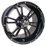 RHOX RX Black w Center Cap x ET Golf Cart Wheel webp