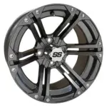 RHOX RX Gun Metal Gray x ET Golf Cart Wheel webp