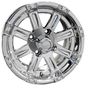 RHOX Vegas Chrome w Center Cap x Centered Golf Cart Wheel webp