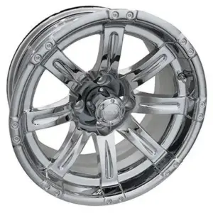 RHOX Vegas Chrome w Center Cap x ET Golf Cart Wheel webp