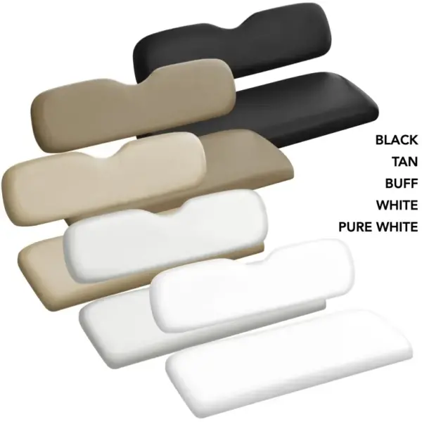 Rear Seat Kit Replacement Cushions Black Tan Buff White Pure White PETESGOLFCARTS webp