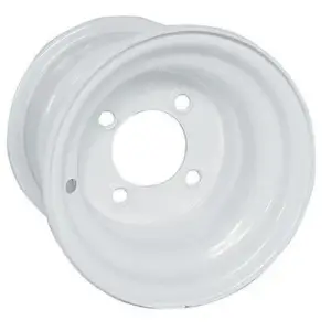 Steel White x Standard Golf Cart Wheel webp