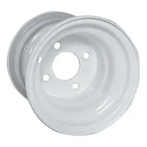 Steel White x w offset Golf Cart Wheel webp