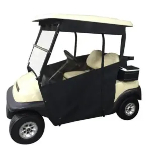 Sunbrella Golf Cart Side Curtains Club Cover Enclosure Combo Deal CC Precedent Black webp