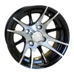 TIR RX black machined golf cart wheel comp webp