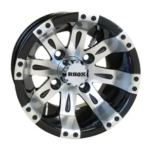 TIR RX rhox inch black machined tempest storm golf cart wheel comp webp