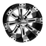 TIR RX inch vegas tempest casino black machined rhox golf cart wheel comp webp